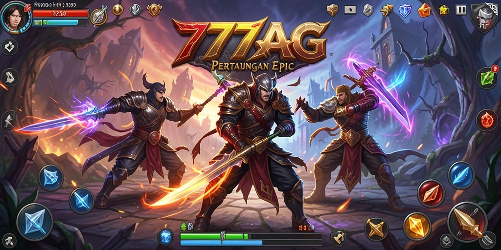 Tangkapan layar menampilkan gameplay dinamis dan pertarungan mendebarkan.