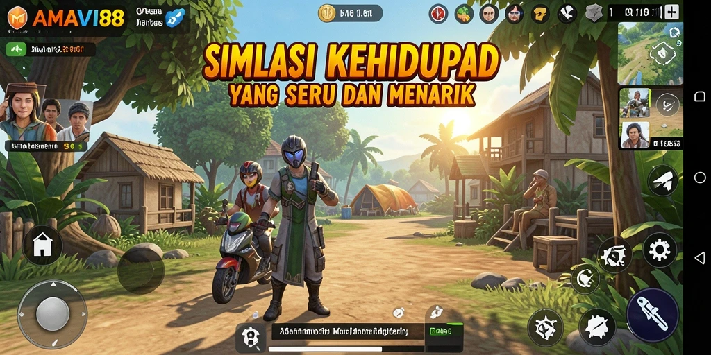 Tangkapan layar AMAVI88 menunjukkan interaksi gameplay yang seru.