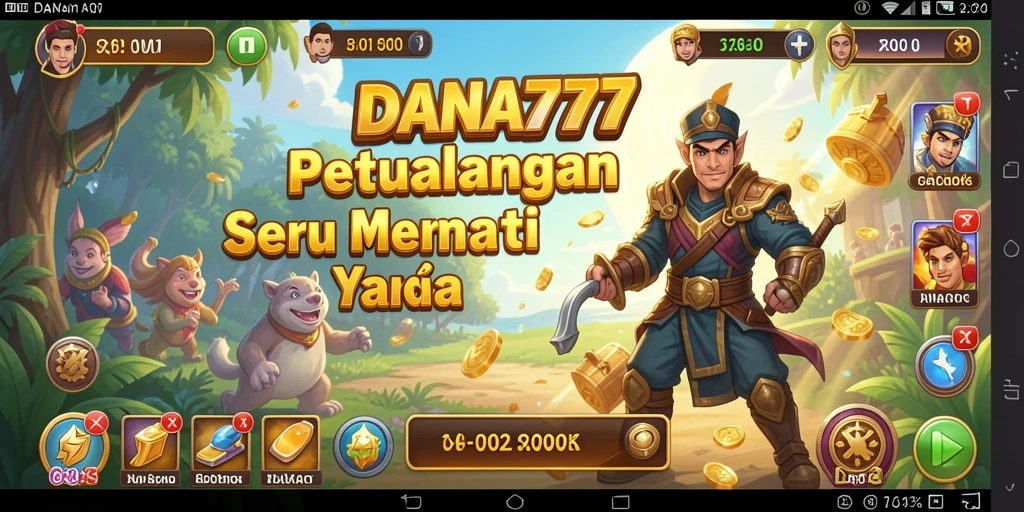 Tampilan gameplay DANA777 yang penuh aksi dan petualangan.