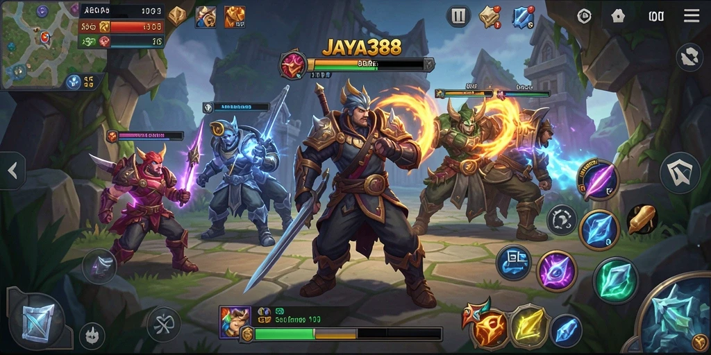 Tampilan permainan ARPG yang mendebarkan dalam JAYA388.