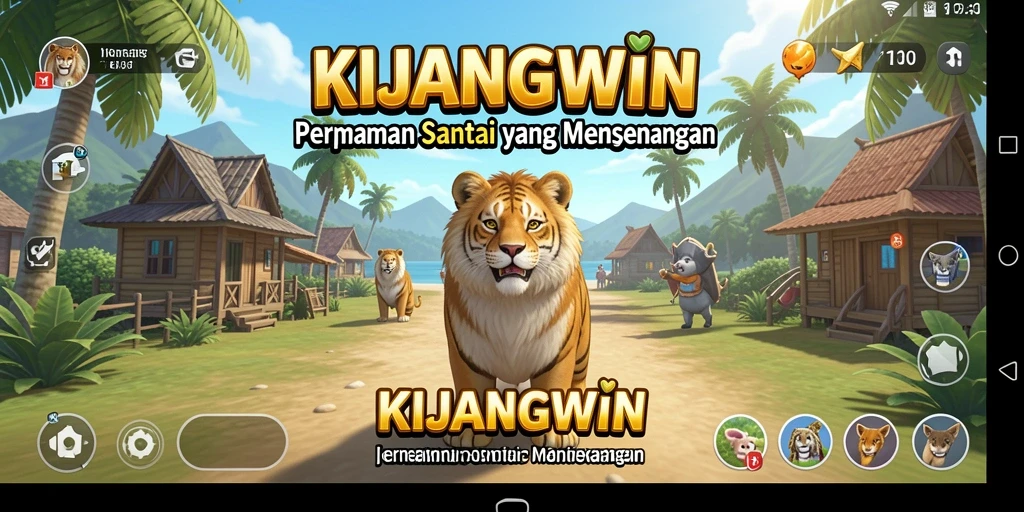 Tampilan gameplay seru dari KIJANGWIN yang penuh warna.