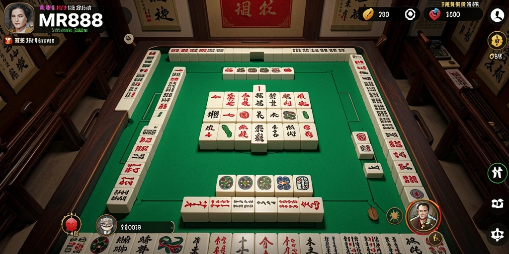 Tampilan gameplay Mahjong di MR888 yang menawan dan interaktif.