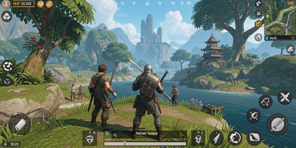 Gameplay SE328 menampilkan dunia terbuka yang luas dan menakjubkan.