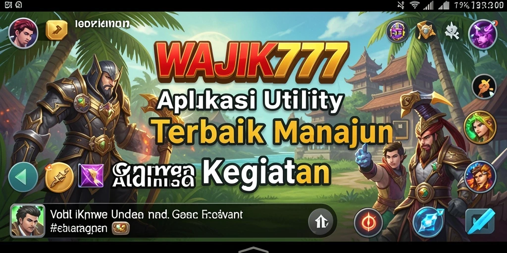 Tampilan antarmuka WAJIK777 yang modern dan fungsional.